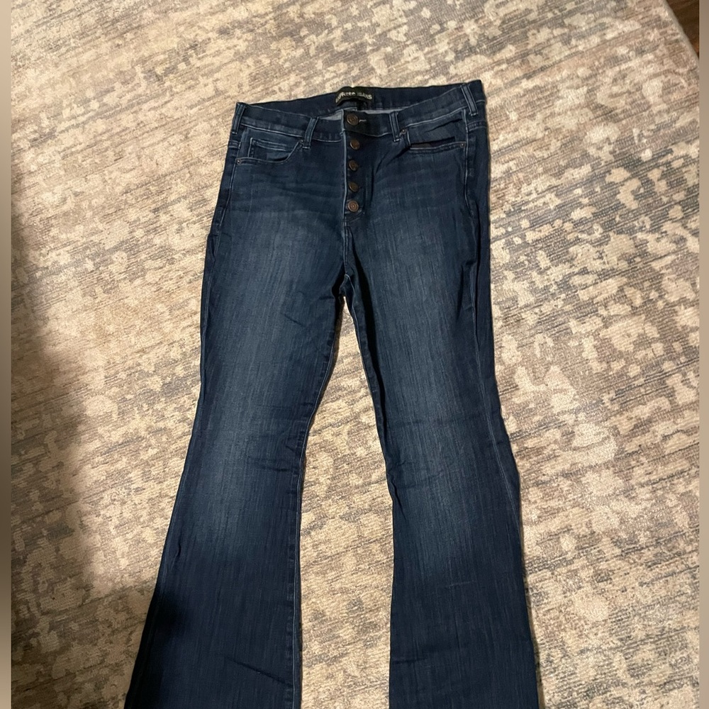 Used Express Bell Bottom Jeans Size 14L